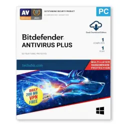 Bitdefender Antivirus Plus 1 Device 1 Year Windows (Account)