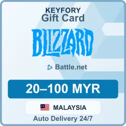 Blizzard Battle.net Gift Card 20–100 MYR — Malaysia