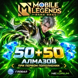 50+50 DIAMONDS ON THE FIRST DEPOSIT WITHOUT RUSSIA! | MLBB | GLOBAL