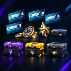 410K Credits + 500 Coins + Containers: Twitch, Elite, Veteran + Booster Instant Delivery