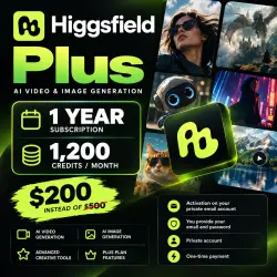 Higgsfield Pro | 1 Year | Private Account