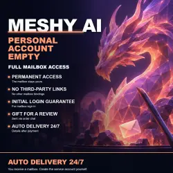MESHY AI | PERSONAL ACCOUNT (EMPTY) |  + GIFT | AUTO DELIVERY 24/7