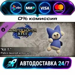 Monster Hunter Rise - Kit T. Palico layered armor set MHR:SB - DLC Collection STEAM WORLD…