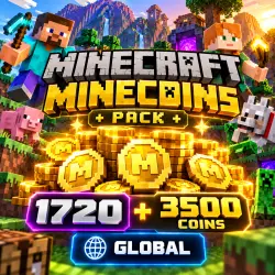 Minecraft Minecoins Pack 1720 · 3500 Coins Global | Korob04…, лот №269555