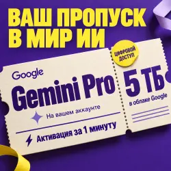 | 18 month |  Gemini Pro + 5 ТБ 