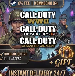 Call of Duty - Black Ops II + Zombie, WWII, Advanced Warfare / PL / Steam /Full Access