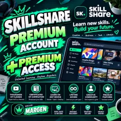 Skillshare Pro 1 Month Account + Gift +  &