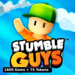 Stumble Guys | 1600 Gems + 75 Tokens | ID top-up | Region: check first