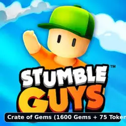 Stumble Guys | Crate of Gems (1600 Gems + 75 Tokens) | ID top-up | Region: check first