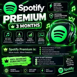 AUTO DELIVERY | 3 MONTHS SPOTIFY PREMIUM