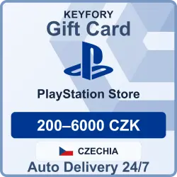 PlayStation Store Gift Card 200-6000 CZK/Czech Republic