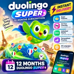 DUOLINGO SUPER | 12 MONTHS | INSTANT DELIVERY