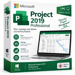 Microsoft Project 2019 Professional — Activation Key | 1 PC | Global