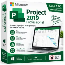Microsoft Project 2019 Professional — Activation Key | 2 PCs | Global