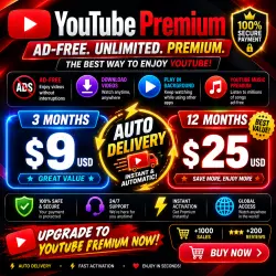[AUTO 24/7] YouTube Premium 3-12 M | Individual | No Login | Warranty | GLOBAL