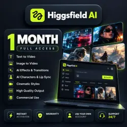 Higgsfield AI 1/12 month – BASIC | PRO| Ultra | FULL WARRANTY