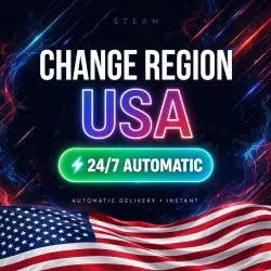 Steam Region Change to USA 24/7 — Instant Auto Delivery