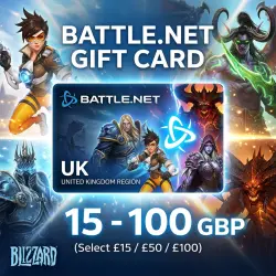 Battle.net Gift Card | UK | 15–100 GBP | Instant Delivery