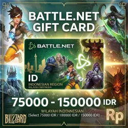Battle.net Gift Card | ID (Indonesia) | 75,000–150,000 IDR | Instant Delivery