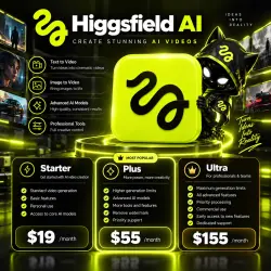 Higgsfield AI 1 Month - Starter / Plus / Ultra | Activation on Your Profile