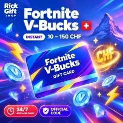 [AUTO 24/7] Fortnite V-Bucks Gift Card 10–150 CHF Switzerland Key