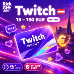 [AUTO 24/7] Twitch Gift Card 15–150 EUR (Austria)