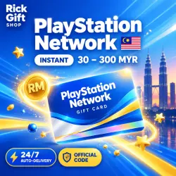 [AUTO 24/7] PlayStation Network Malaysia 30–300 MYR | PSN Code