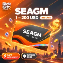 [AUTO 24/7] SEAGM Gift Card 1–200 USD (Global) Instant Wallet Top Up