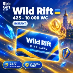 [AUTO 24/7] League of Legends: Wild Rift Wild Cores Code 425-10000 WC | Ukraine