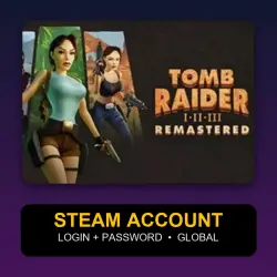 Tomb Raider I-III Remastered — Аккаунт Steam (логин + пароль) — GLOBAL