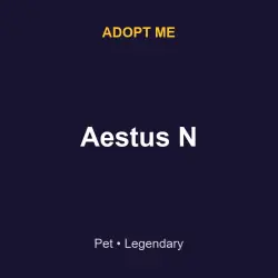 Aestus N | ADM | Adopt Me — Roblox, лот №215306
