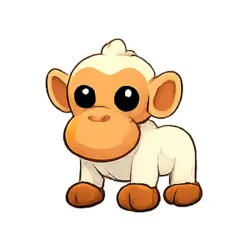 Albino Monkey | ADM | Adopt Me — Roblox, лот №215296
