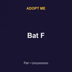Bat F | ADM | Adopt Me — Roblox, лот №215416