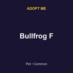 Bullfrog F | ADM | Adopt Me — Roblox, лот №215534