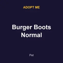 Burger Boots Normal | ADM | Adopt Me — Roblox, лот №215556