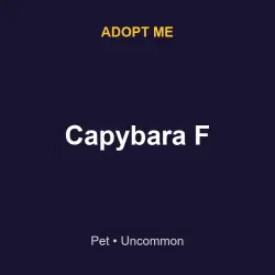 Capybara F | ADM | Adopt Me — Roblox, лот №215614