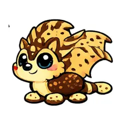 Chocolate Chip Bat Dragon Pet | ADM | Adopt Me — Roblox, лот №215679