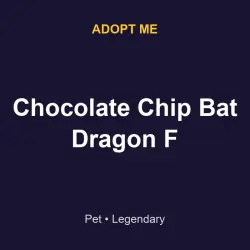 Chocolate Chip Bat Dragon F | ADM | Adopt Me — Roblox, лот №215680