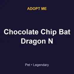 Chocolate Chip Bat Dragon N | ADM | Adopt Me — Roblox, лот №215681
