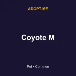 Coyote M | ADM | Adopt Me — Roblox, лот №215713