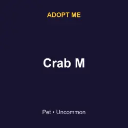 Crab M | ADM | Adopt Me — Roblox, лот №215722