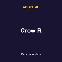 Crow R | ADM | Adopt Me — Roblox, лот №215733