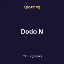 Dodo N | ADM | Adopt Me — Roblox, лот №215807