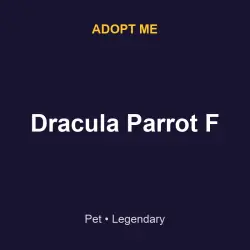 Dracula Parrot F | ADM | Adopt Me — Roblox, лот №215829