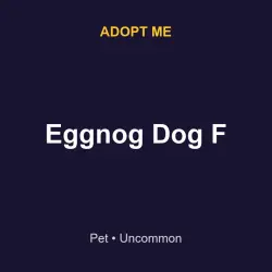 Eggnog Dog F | ADM | Adopt Me — Roblox, лот №215850