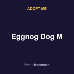 Eggnog Dog M | ADM | Adopt Me — Roblox, лот №215851