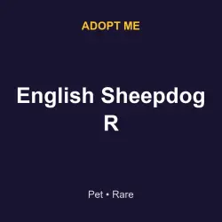 English Sheepdog R | ADM | Adopt Me — Roblox, лот №215870