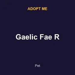 Gaelic Fae R | ADM | Adopt Me — Roblox, лот №215967