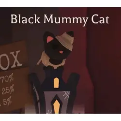Halloween Black Mummy Cat N | ADM | Adopt Me — Roblox, лот №216118