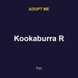 Kookaburra R | ADM | Adopt Me — Roblox, лот №216324